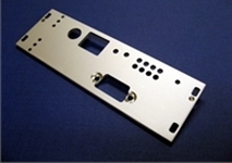 cnc engraved front plate by Quartz Technical Services for electronic equipment