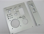 cnc engraved 19 inch rack front plate with engraved text by Quartz Technical Services Ltd
